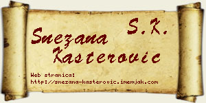 Snežana Kašterović vizit kartica
